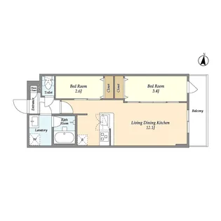 アルファコート梅島【3階】の間取り