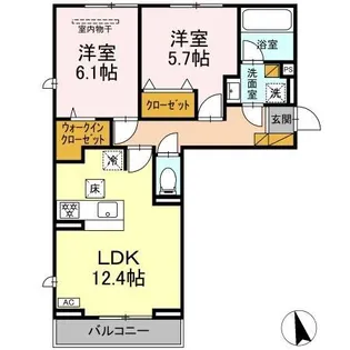 フェリシア【1階】の間取り