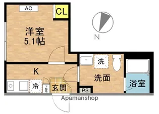 エトス初台【3階】の間取り