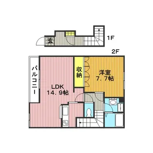 コンフォール【2階】の間取り