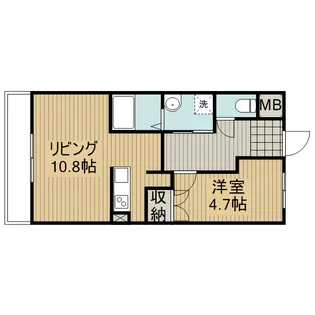 WEST SOLEIL(ウエストソレイユ)【2階】の間取り