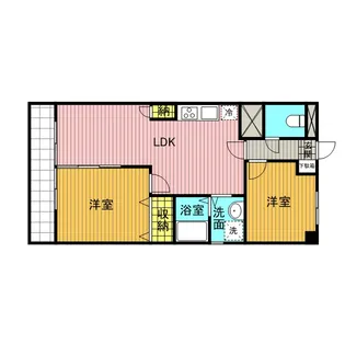 綾東ヴィレッジ壱番館【7階】の間取り
