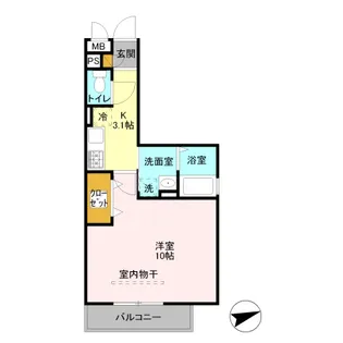 エレガンス・チヨダ Ⅱ【2階】の間取り