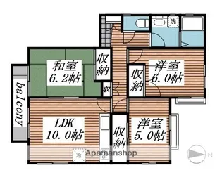 ヴィヴレ綾瀬【2階】の間取り