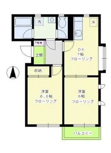 フォーレスト八雲【1階】の間取り