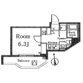 レジディア蒲田Ⅱ【2階】の間取り