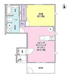 メゾン・コリーヌ等々力【1階】の間取り