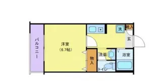 クレール幡ヶ谷【1階】の間取り