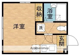 ハーミットクラブハウス六角橋【103.号室】の間取り