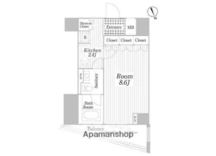 コートヒルズ広尾南【3階】の間取り