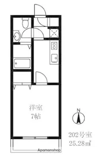 ベルケン北馬込【2階】の間取り