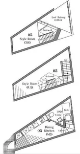 サクラノキテラス中目黒【3階】の間取り