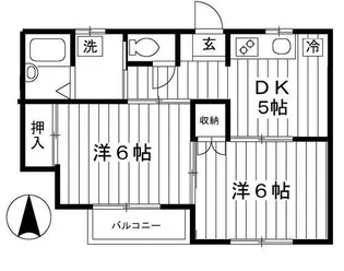 グリーンヒル蝉坂【2階】の間取り