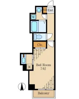 プレジール シナガワ【5階】の間取り