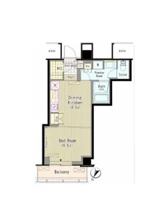 メルクマール京王笹塚レジデンス【14階】の間取り