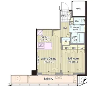 メルクマール京王笹塚レジデンス【15階】の間取り