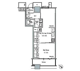 THE TOKYO TOWERS MIDTOWER【9階】の間取り