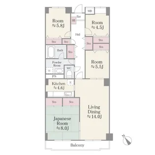 第五寿美家ビル【4階】の間取り