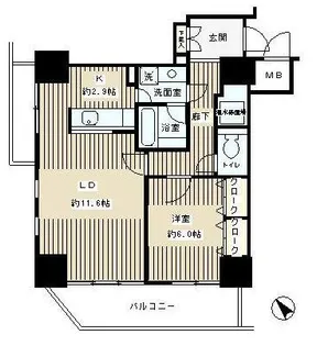 トレステージ目黒【2階】の間取り