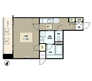 クロスフォート砧【3階】の間取り
