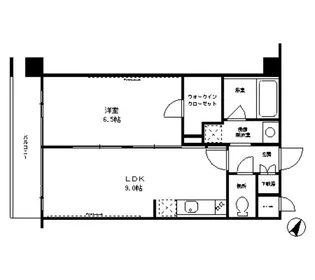 クロスフォート砧【4階】の間取り