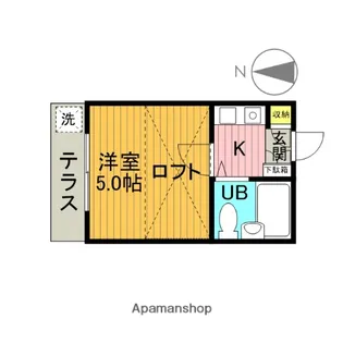 ホワイトハウス尾山台【105.号室】の間取り