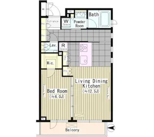 ラグゼガーデン松原【1階】の間取り