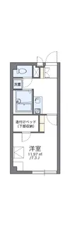 レオパレスラホンテーヌ【2階】の間取り