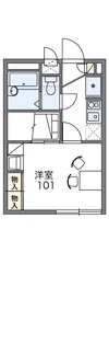 レオパレスシャルマン【2階】の間取り