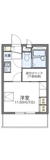 レオパレスコンフォール 鶴見【2階】の間取り
