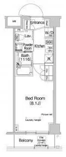 プラウドフラット学芸大学Ⅱ【1階】の間取り