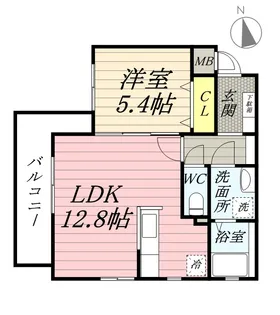 ベルメゾン尾山台駅前【4階】の間取り