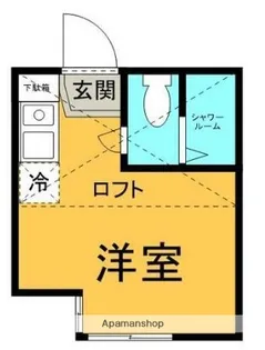 ユナイト殿町アラベスク【1階】の間取り