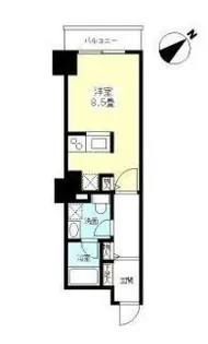 TKフラッツ渋谷【0713号室】の間取り