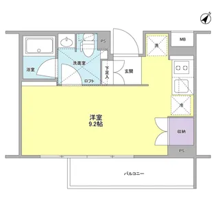 スタイリオ中延ⅡWEST【1階】の間取り