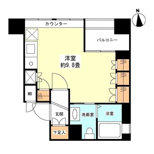 グランカーサ新宿御苑【5階】の間取り