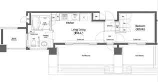戸越銀座プレイス【0411号室】の間取り
