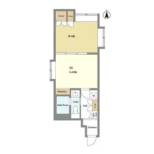 原宿東急アパートメント【1階】の間取り