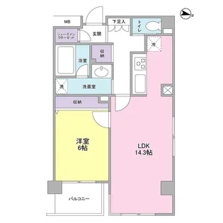 KDXレジデンス成城【1階】の間取り