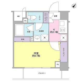 スタイリオ中延駅前【4階】の間取り