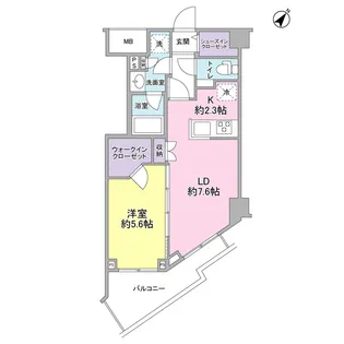 スタイリオ中延駅前【4階】の間取り