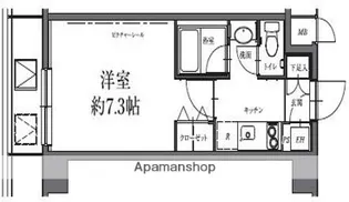 HF駒沢公園レジデンスTOWER【4階】の間取り