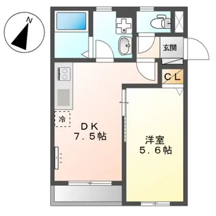 グリーンフォレストA棟【2階】の間取り