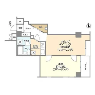 マージュ市谷柳町【14階】の間取り