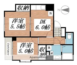 グラッドヒルズ明大前【1階】の間取り