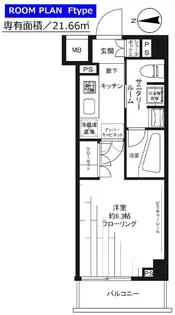 ステージグランデ大森アジールコート【5階】の間取り