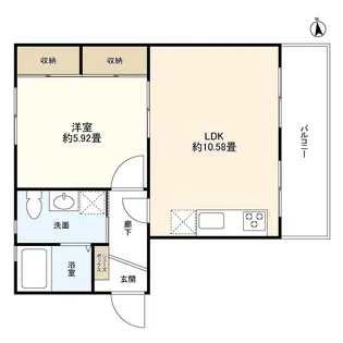 市ヶ谷加賀町アパートA棟【1階】の間取り