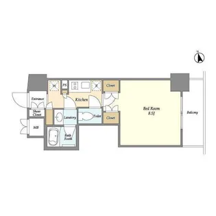 スタイリオ品川大井パークフロント【2階】の間取り