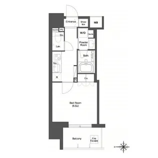 ラクラス蒲田【2階】の間取り