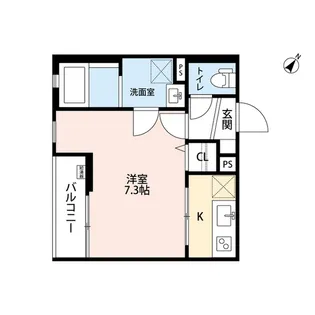アムール幡代【2階】の間取り